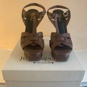 Sold - YSL Tribute Platform Sandals Sz 40
